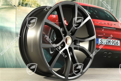 21" Felga Cayenne Exclusive Design, 9,5J x 21 ET46, czarny satynowy mat
