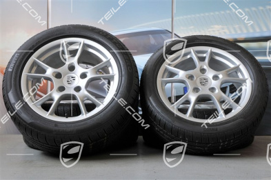 17" Boxster II Winterräder Satz, Felgen 6,5J x 17 ET55 + 8J x 17 ET40 +  NEUE Winterreifen 205/55 R17 + 235/50 R17