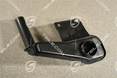 Filler neck for windshield wash system reservoir / tank