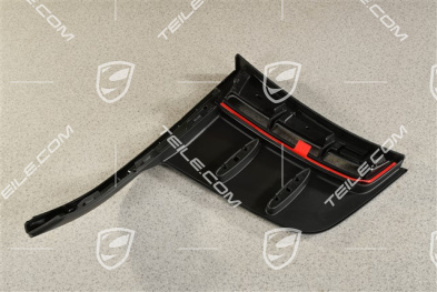 GT4, Front bumper spoiler, lateral, Black, L