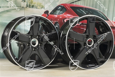 19" Felgensatz Cayenne Sport Classic II, 8,5J x 19 ET59, schwarz hochglanz