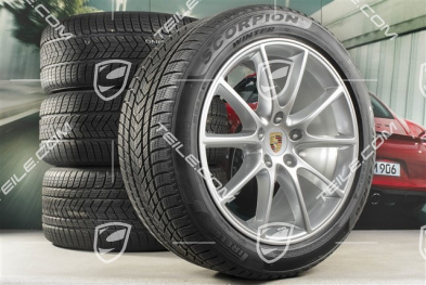 20-inch Cayenne COUPE Design winter wheel set, rims 9J x 20 ET50 + 10,5J x 20 ET55 + NEW Pirelli winter tyres 275/45 R20 + 305/40 R20, with TPMS