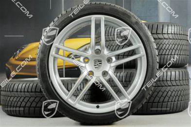 19-inch Carrera winter wheel set, 8,5J x 19 ET54 + 11J x 19 ET69, Continental winter tyres 235/40 R19 + 285/35 R19, with TPMS