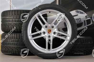 19" winter wheel set Carrera, wheels 8,5J x 19 ET54 + 11J x 19 ET48 + Pirelli winter tyres 235/40 R19 + 295/35 R19, without TPM.