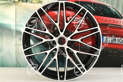 21" Felga Cayenne RS Spyder Design, 11J x 21 ET49, czarny wysoki połysk