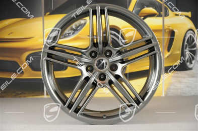 19" Felgensatz Macan Design, 8J x 19 ET21 + 9J x 19 ET21, Platinum Seidenmatt