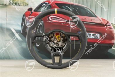 Sports Steering wheel GT, Alcantara, black/speed yellow, 12 o'clock marking Speed yellow