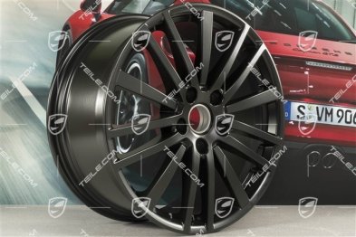 20-inch wheel rim "Panamera Design" / GTS, 9,5J x 20 ET71, black satin matt