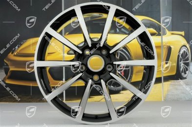20" Komplet felg Carrera Classic, 8J x 20 ET57 + 10J x 20 ET45, czarny połysk