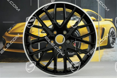 21" Felga Panamera Sport Design, 9,5J x 21 ET71, ramiona felgi czarny wysoki połysk