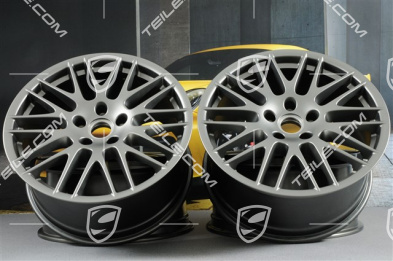 20-inch RS Spyder / GTS wheels set, 9,5J x 20 ET47, platinum satin-mat