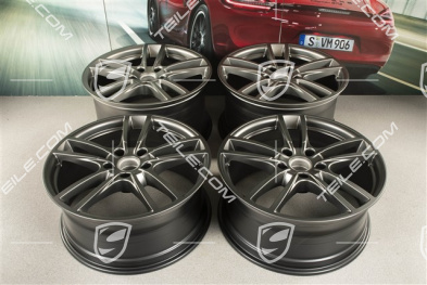20" Cayenne Sport Felgensatz, 10,5J x 20 ET55 + 9J x 20 ET50, Platinum-Seidenmatt