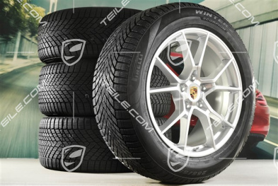 20" Cayenne S Winterräder Satz, Felgen 9J x 20 ET50 + 10,5J x 20 ET64 + NEUE Pirelli Winterreifen 255/55 R20 + 295/45 R20, mit RDK-Sensoren