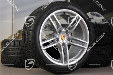 19" winter wheel set Carrera, wheels 8,5J x 19 ET54 + 11J x 19 ET48 + Pirelli winter tyres 235/40 R19 + 295/35 R19, without TPM.