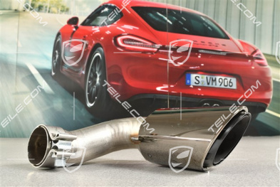 Exhaust system tailpipe, 4-pipe look, black, inner, R