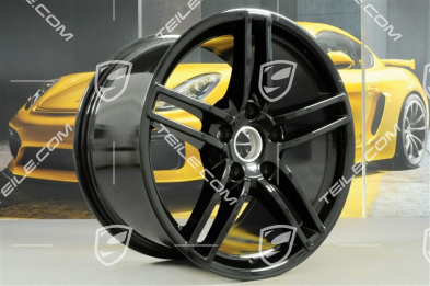 19-inch Carrera rim set, 8,5J x 19 ET54 + 11J x 19 ET69, black high gloss