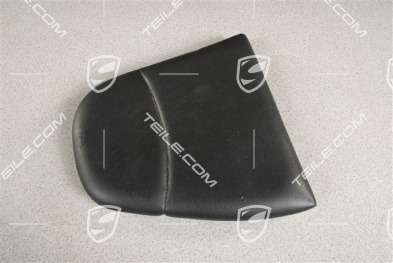 Back seat lower / cushion, Leatherette, Black, R
