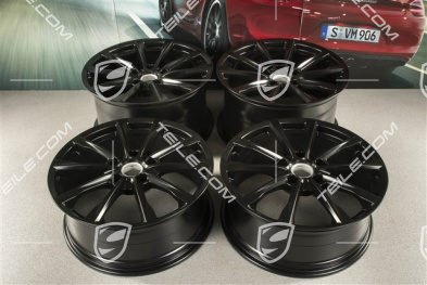 19" Boxster S Felgensatz, 8J x 19 ET57 + 10J x 19 ET45, schwarz seidenmatt