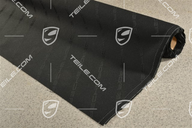 Seat cloth with lettering Porsche, Black