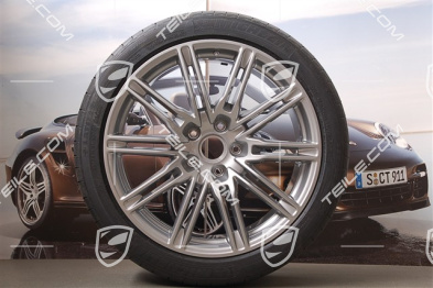 21-inch SportEdition summer wheel set, GT-silver metallic, 4 wheels 10J x 21 ET 50+4 tyres 295/35 R 21 107Y XL,with TPMS