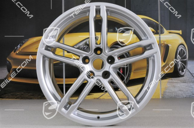 19" Felge, Turbo, 8J x 19 ET21, Brillant-Silber