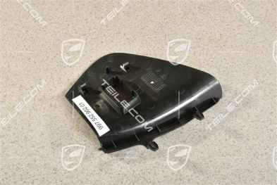 Dashboard trim lower part side cover, Airbag switch-off, Black, R