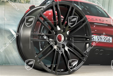 21-inch rims set Turbo III, facelift, 10J x 21 ET50, in black satin-mat