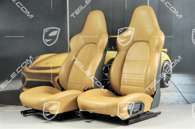 Sportsitze (breit), manuel einstellbar, Leder, "savanna" beige, manuel einstellbar, Satz L+R