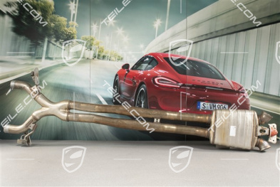 Front silencer, short wheelbase, 2,9L V6 S