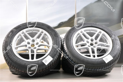 18" "Macan S" Winterräder Satz, Felgen 8J x 18 ET21 + 9J x 18 ET21, Continental ContiWinterContact Winterreifen 235/60 ZR 18 + 255/55 ZR 18, mit RDK-Sensoren