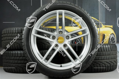 19" Winterräder Satz Carrera, Felgen 8,5J x 19 ET54 + 11J x 19 ET48 + NEUE Winterreifen 235/40 R19 + 295/35 R19, ohne RDK-Sensoren