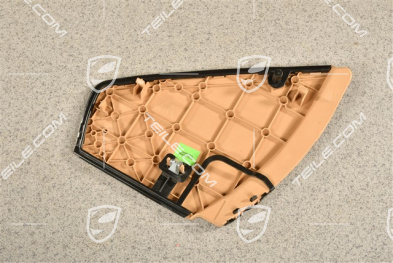 Dashboard trim lower part side cover, Luxor Beige, R
