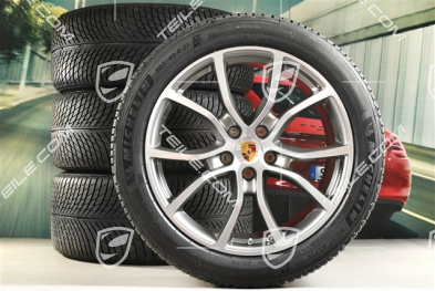 21-inch Cayenne Exclusive Design winter wheel set, rims 9,5J x 21 ET46 + 11,0J x 21 ET58 + Michelin winter tyres 285/45 R21 + 305/40 R21, with TPMS