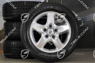 18" Cayenne Turbo Winterräder Satz, 4x Felgen + Winterreifen 255/55 R18