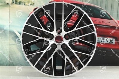20" felga Macan S, 10J x 20 ET49, czarny wysoki połysk