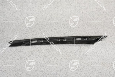 Centre disc / trim for front bumper retaining frame, Black matte, R