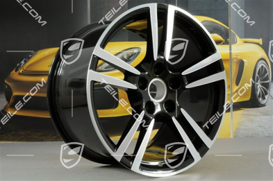 19-inch Turbo II wheel set, 8,5J x 19 ET56 + 11J x 19 ET51, for Turbo / Turbo S / GTS, black high gloss