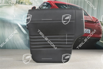 Back seat lower / cushion, Coupe/Targa, leatherette, Black, R