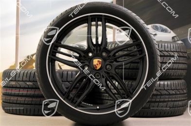 20" SportDesign Sommerräder Satz, Exclusive - in Schwarz Hochglanz, 8,5J x 20 ET51 + 11J x 20 ET70 + NEUE Pirelli Sommerreifen 245/35 R20 + 295/30 R20