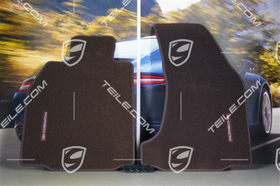 Fußmatten-Satz 2-teilig, nur für Cabrio Modelle mit BOSE Surround Sound-System, cocoa (braun)