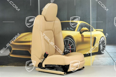 Seat, el. adjustment, leather, Luxor Beige, L