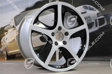 20-inch Sport Techno wheel, 10J x 20 ET55, silver + black glossy