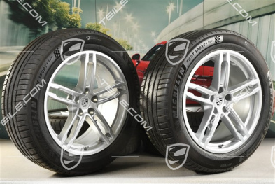 19" "Macan Turbo" koła letnie komplet, felgi 8,5J x 19 ET21 + 9J x 19 ET21, opony letnie Michelin 235/55 R 19 + 255/50 R 19, z czujnikami ciśnienia RDK