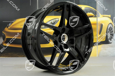 18" felga Macan S, 8J x 18 ET21, czarny wysoki połysk