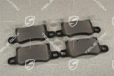 Brake pad set, Turbo/Turbo S, rear axle, set, L+R