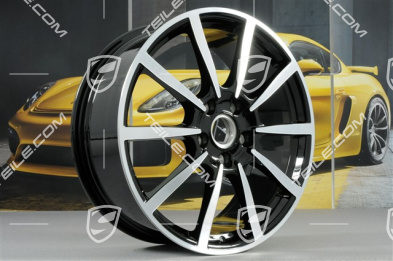 20" Felga Carrera Classic, 8J x 20 ET57, czarny wysoki połysk