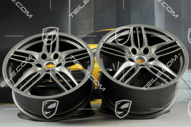 20" Komplet felg Sport Design, 8,5J x 20 ET51 + 11J x 20 ET52, platynowy półmat satyna