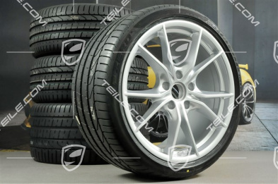 20" Carrera S (IV) Sommerräder Satz, Felgen 8,5J x 20 ET49 + 11,5J x 20 ET76 + Sommerreifen 245/35 R20 + 305/30 R20, mit RDK Sensoren