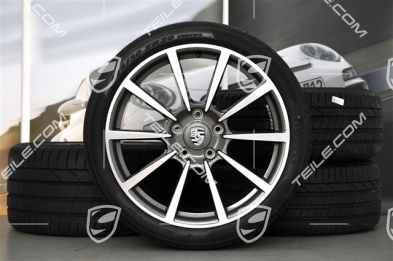 20" Carrera Classic II Sommerräder Satz, 8,5J x 20 ET51 + 11J x 20 ET70, Pirelli Sommerreifen 245/35 ZR20 + 295/30 ZR20