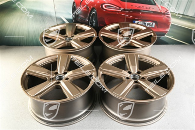 22" Komplet felg Cayenne Exclusive Design Sport, 10J x 22 ET48 +11,5J x 22 ET61, neodyme